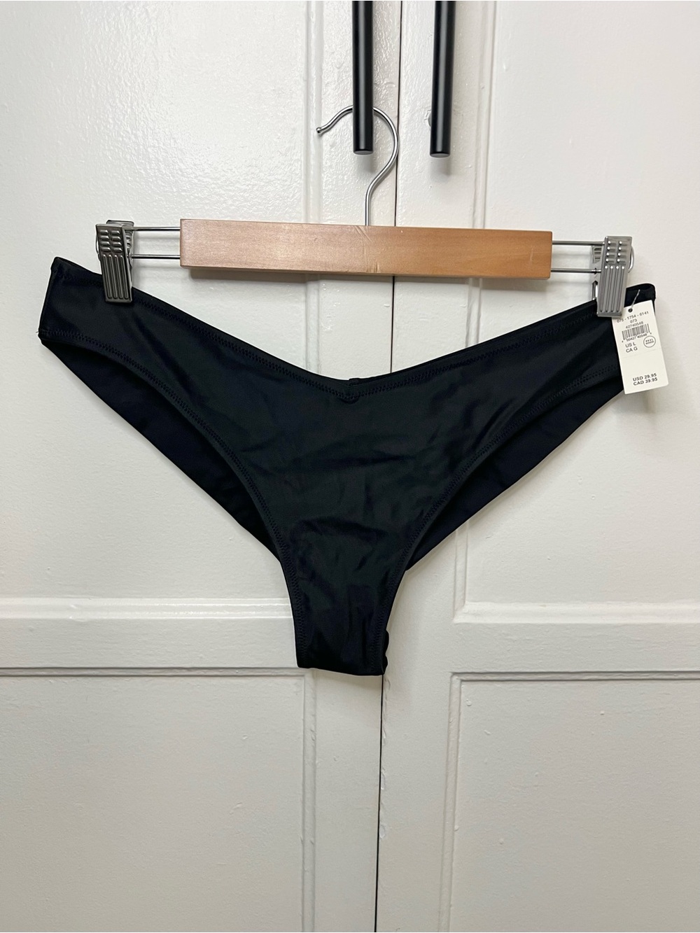 Aerie High Leg Bikini Bottom- Black | NWT - L